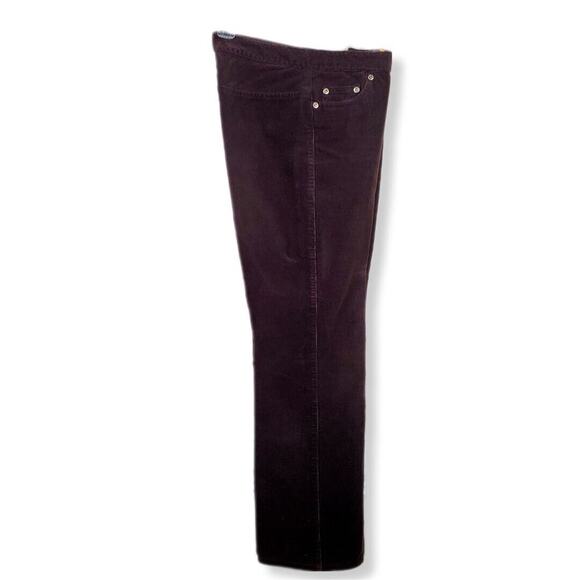 Women 90s Y2K Brown Straight Leg Fine Corduroy Pant 4P Country Fall Cabincore - Picture 13 of 13